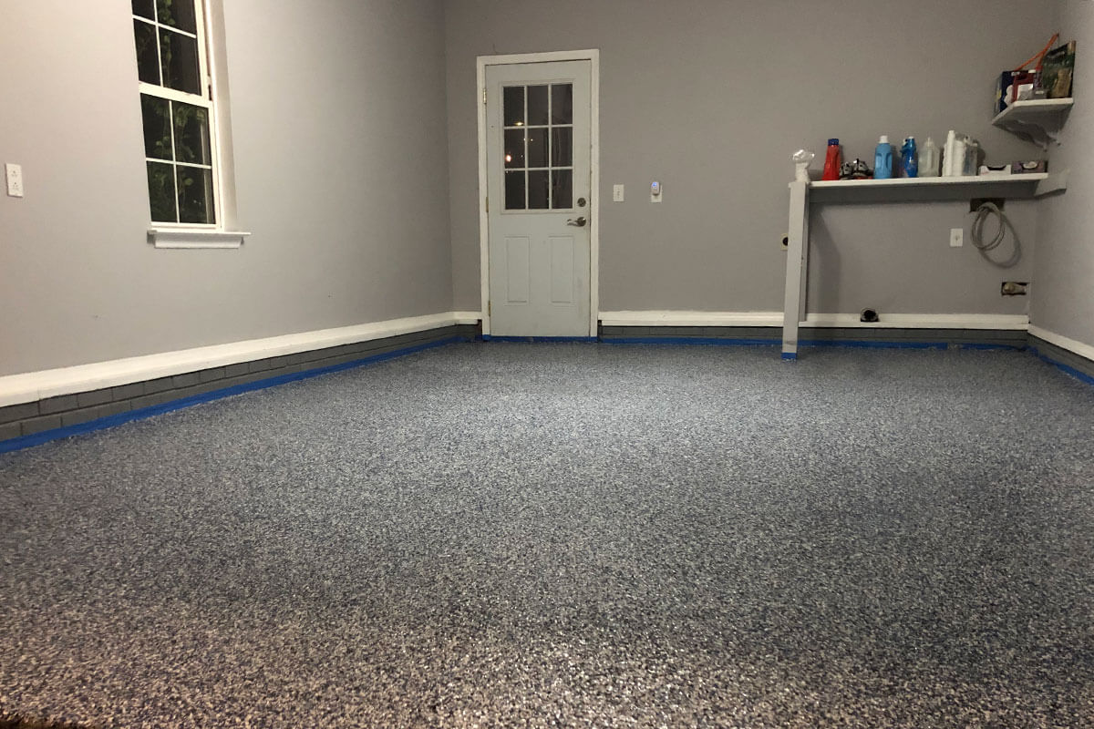 denim garage floor coating